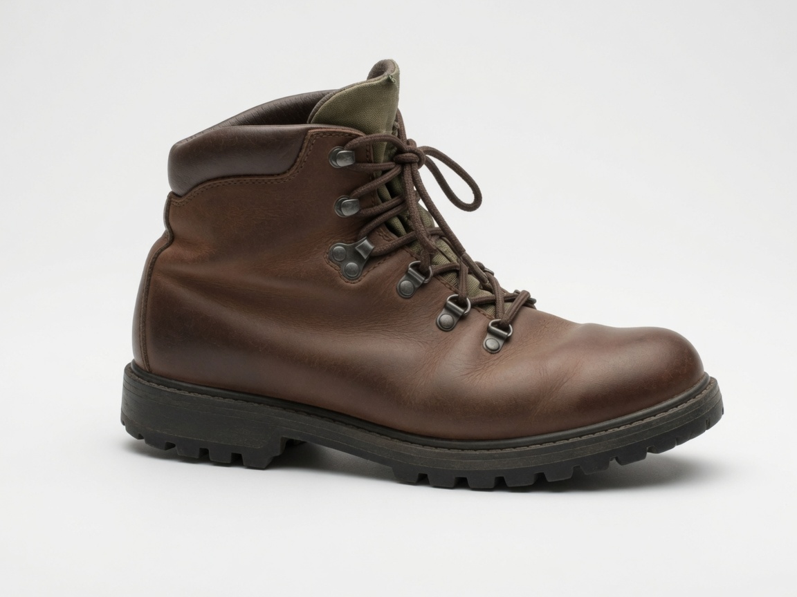 Hiking boot, background removal — after