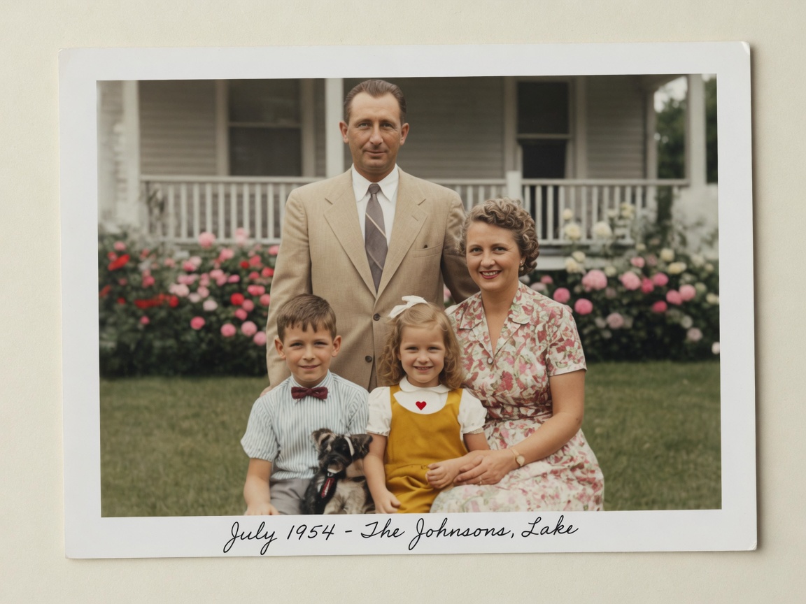 Family archive restoration — after