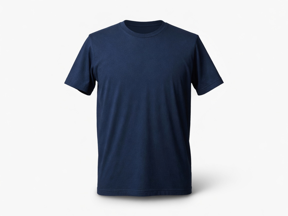 Navy tee, mannequin removed — after